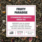 Tiesta Tea - Fruity Paradise Cold Brew, Loose Leaf, Strawberry Pineapple Green Tea, Medium Caffeinated, Cold Brew Packets, Makes 64 oz of Pitcher Per Bag (Pack of 10)