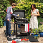 36" Square Fire Pit Mat/Under Grill Mat Fireproof Waterproof Oil-Proof, 4 Layers Fireproof Mat Fire Pit BBQ Pad Protect Mat for Deck Patio Grass Outdoor Wood Burning Fire Pit and BBQ Smoker