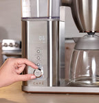 Café Specialty Drip Coffee Maker | 10-Cup Glass Carafe | WiFi Enabled Voice-to-Brew Technology | Smart Home Kitchen Essentials | SCA Certified, Barista-Quality Brew | Stainless Steel (Renewed)