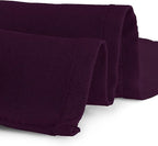 Gee Di Moda Rectangle Tablecloth - 90 x 132 Inch Eggplant - Heavy Duty Washable Polyester - 6 Ft Buffet Table, Holiday Party, Wedding & Baby Shower
