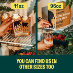 Wandering Bear Extra Strong Organic Cold Brew Coffee, Straight Black, 32 fl oz, 1 pack - Smooth, Organic, Unsweetened, Shelf-Stable, and Ready to Drink Cold Brew