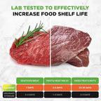 NutriChef Vacuum Sealer Machine – Compact Silver Vacuum Sealing System with Dry & Moist Modes, LED Indicators, Starter Kit & Extra Bags – Ideal for Food Preservation, Meal Prep & Sous Vide Cooking