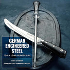 Cutluxe Honing Rod, Sharpening Steel for Kitchen Knives – 12" Honing Steel – Ergonomic Handle Design – Artisan Series