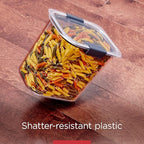 Rubbermaid Brilliance BPA-Free Food Storage Containers with Lids Airtight Kitchen and Pantry Organization Set Includes 3 Containers and Scoops Clear 16 cups