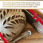 Bread Bosses Bread Bakers Lame Slashing Tool -Dough Making Slasher Tools Baking Sourdough Bread Starter Jar Scoring Knife Razor Cutter Slashing Tool Accessories for Cutting Supplies -Great As A Gift