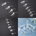 Woohome 20 PCS 3D Mini Jellyfish Mini Whale Resin Mould Filler Resin Casting Moulds Fillers, 3D Resin Filler Art Craft Supplies Epoxy Moulds for Jewelry Making Supplies, Art Resin Crafts DIY