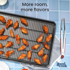 GoodCook Set of 2 Everyday Nonstick XL Cookie Sheet and XL Cooling Grid, Gray
