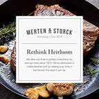 Merten & Storck Pre-Seasoned Carbon Steel 8” Frying Pan Skillet, Use on Induction, Stove and Grill, Durable, Even-Heating, for Searing, Grilling, Oven Use, and Campfire, Indoor/Outdoor