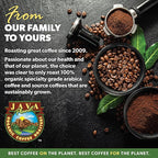 Low Acid Organic Coffee – Whole Bean, Mold-Free & Stomach Friendly by Java Planet, Espresso Blend Coffee, Dark Roast, Smooth Full Flavored, 1LB Bag