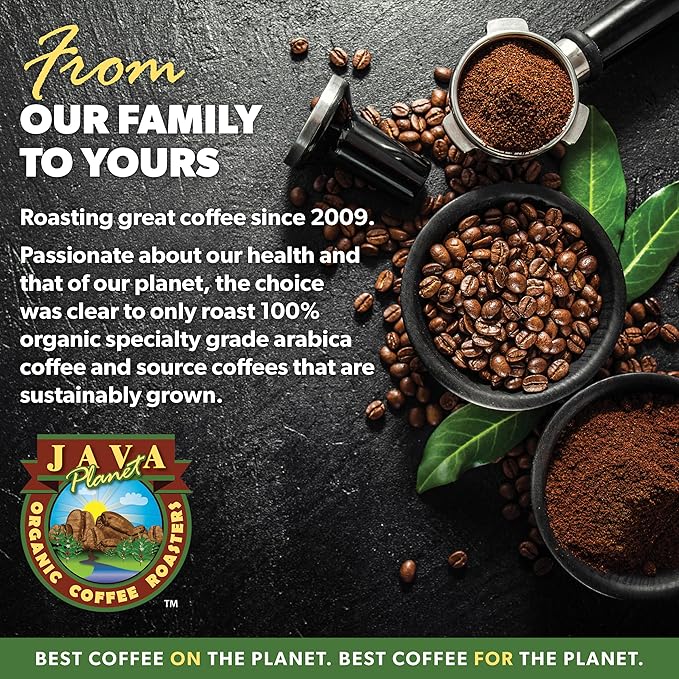 Low Acid Organic Coffee – Whole Bean, Mold-Free & Stomach Friendly by Java Planet, Sumatran Single Origin Coffee, Dark Roast, Smooth Full Flavored, 5LB Bag