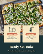 Caraway Nonstick Ceramic Bakeware Set (5 Pieces) - Baking Sheets, Assorted Baking Pans, & Storage - Aluminized Steel Body - Non Toxic, PTFE & PFOA Free - Navy