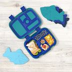Bentgo Buddies Reusable Ice Packs - Slim Ice Packs for Lunch Boxes, Lunch Bags, and Coolers - Multicolored 4 Pack (Shark)