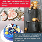U.S. Cake Supply - Complete Cordless Handheld Airbrush Cake Decorating System, Professional Kit with a Full Selection of 24 Vivid Airbrush Food Colors - Decorate Cakes, Cupcakes, Cookies & Desserts