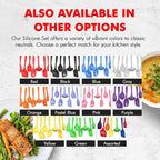 Chef Craft - Premium Silicone Kitchen Tools and Utensils Set, Non-Scratch, Withstands Temperatures up to 450°F, BPA-Free, 7 Piece Cooking Utensils Set, Pastel Blue