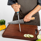 16-Piece Executive Knife Block Set with VG-10 Super Steel, Acacia Wood Block & Premium Gift Box