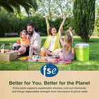 FSE 100% Compostable Square Tray Plates, 8 Inch, Heavy Duty Disposable Plates, Eco-Friendly Unbleached Bagasse, Microwave Safe, (Case of 500)