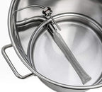 BREWSIE Stainless Steel Home Brew Kettle w/Dual Filtration. Equip with False Bottom Thermometer and Ball Valve for Brewing (10 Gal/ 40 Quart)…