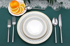 DEACORY Silverware Set 10 Pieces Hexagon Matte Finished Flatware Set Cutlery Set Stainless Steel for 2