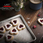 Last Confection 6 Cookie Baking Sheets 15" x 21" - Rimmed Aluminum Jelly Roll Trays - Three-Quarter Sheet Pans