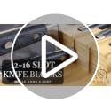 In-Drawer Bamboo Knife Block Holds 12 Knives (Not Included) Without Pointing Up PLUS a Slot for your Knife Sharpener! Knife Organizer Made from Quality Moso Bamboo - view 7
