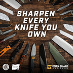 Work Sharp Precision Adjust Elite Set Knife Sharpener value combo bundle with the Guided Field Knife Sharpener