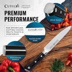Cutluxe Kitchen Utility Knife, 5.5" Paring Kitchen Knife – Razor Sharp Blade, High Carbon German Steel, Full Tang Ergonomic Handle Design – Artisan Series
