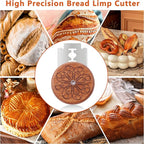 UFO Bread Lame Cutter for Homemade Sourdough,Bread Scorer Tool for Sourdough with 5 Blades and Storage Cover,Slashing Tool Bread Cutting Knife for Artisan Bread and Makers (Circle-teal)
