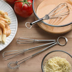 Fox Run Mini Whisks, Chrome Plated, Set of 4, Metallic, 8 x 2 x 1.75 inches