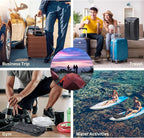 Vacuum Bags for Travel, IP67 Reusable Vacuum Seal Bags for Clothing with Electric Pump, Vacuum Seal Packing cube for Suitcases, Backpack & Travel (2PC+Pump)