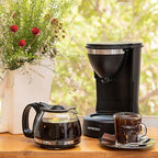Mixpresso Drip Coffee Maker Coffee (6 Cups), Black