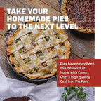 Camp Chef True Seasoned Cast Iron Pie Pan 10"