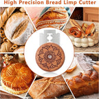 UFO Bread Lame Cutter for Homemade Sourdough,Bread Scorer Tool for Sourdough with 5 Blades and Storage Cover,Slashing Tool Bread Cutting Knife for Artisan Bread and Baguette Makers,Lotus