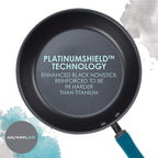 Rachael Ray Create Delicious Deep Hard Anodized Nonstick Frying Pan Set / Fry Pan Set / Hard Anodized Skillet Set - 9.5 Inch and 11.75 Inch, Gray