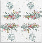 Papyrus Disposable Tabletop Dinnerware Set - Elegant and Sturdy Plates and Cutlery for Any Occasion, Holiday Foliage, Napkins