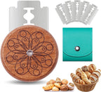 UFO Bread Lame Cutter for Homemade Sourdough,Bread Scorer Tool for Sourdough with 5 Blades and Storage Cover,Slashing Tool Bread Cutting Knife for Artisan Bread and Makers (Circle-teal)