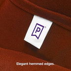 Gee Di Moda Rectangle Tablecloth - 60 x 102 Inch Burnt Orange - Heavy Duty, Wrinkle Resistant, Machine Washable - Ideal for 6 Ft Rectangular Table, Buffet, Dinner, Wedding & Baby Shower