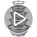 5 Pack 18/8 Stainless Steel Colander Sieves, Multi Size Mesh Strainer Net Baskets with Handles & Resting Base for Strain, Drain, Rinse or Steam - view 7