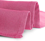 Gee Di Moda Rectangle Tablecloth - 90 x 132 Inch Fuchsia Table Cloth for 6 Foot Table with Floor-Length Drop - Heavy Duty Washable Fabric - 6 Ft Buffet Table, Holiday Party, Wedding & Baby Shower